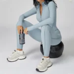 Yoga Bodysuit Long Sleeved Women's Tracksuits - Gym Zipper Jumpsuits - Image 5