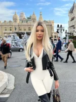 2025 New Long Sleeve Panty Wrapped Hip Lifting Casual Fitness Jumpsuits - Image 4