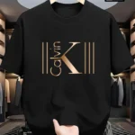 Men's Breathable Sporty Pattern Printed T-shirt - Casual and Fashionable Cotton T-shirt