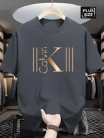 Men's Breathable Sporty Pattern Printed T-shirt - Casual and Fashionable Cotton T-shirt - Image 3