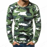 Camouflage T-shirt For Men Fashion Long Sleeve T-shirts - Image 5