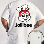 Men's Jollibee Graphic T-shirt - Funny Foodie Tee With Front & Back Print Lightweight