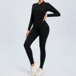 Women Sportwear Yoga Jumpsuit Zip Long Sleeve Back Open Outfit - Image 3