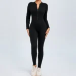 Women Sportwear Yoga Jumpsuit Zip Long Sleeve Back Open Outfit - Image 5