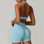 Women's 2-Piece Yoga Suit Seamless Fitness Gym Workout Set