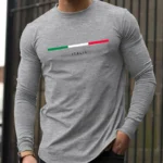 Men's Spring and Autumn 100% Cotton Loose Comfortable Casual T-shirt - Image 3