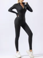 Yoga Suit Women Autumn and Winter Advanced Sense Quick Drying Top - Image 2