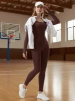 1PC Yoga Clothes Sports Fitness Jumpsuit - Women's Waist Pants - Image 3