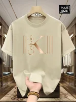 Men's Breathable Sporty Pattern Printed T-shirt - Casual and Fashionable Cotton T-shirt - Image 4