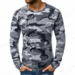 Camouflage T-shirt For Men Fashion Long Sleeve T-shirts - Image 6
