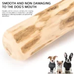 Durable Coffee Wood Chew Stick for Dogs - Natural Anxiety Relief & Teeth Cleaning Pet Toy - Image 4