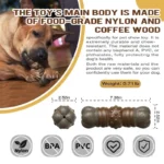 Large Dog Chew Toys Tougher than Real Bones -  Toy Squeaky Solve Boredom Teeth Separation Anxiety - Image 5