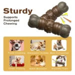 Large Dog Chew Toys Tougher than Real Bones -  Toy Squeaky Solve Boredom Teeth Separation Anxiety - Image 2
