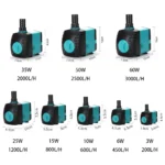 Ultra-Quiet 3/6/10/15/25/35/50/60W Submersible Water Fountain Pump Filter - Image 2