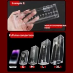 Transparent Fish Viewing Box Mini Rectangle Desktop Goldfish Bowl - Image 6