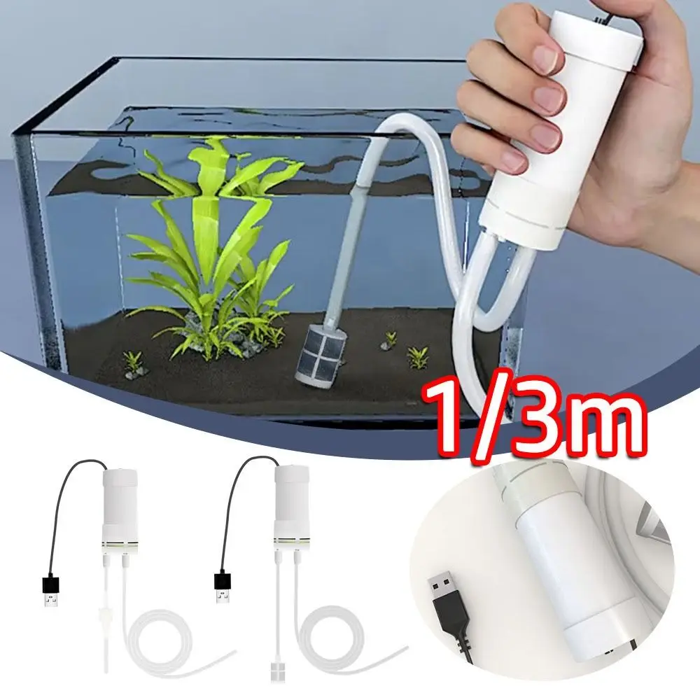 kf-Sf1d871e66a494964842c3db83f6b332d4 New USB Fish Tank Water Changer Mini 5V 2A Electric Suction - Image 1